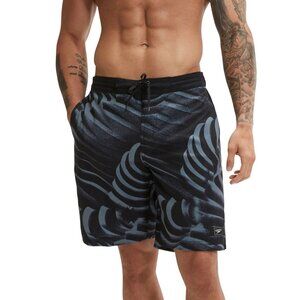 Speedo Mens Comfort Printed Bondi Basin Board Shorts Rock Grey Size S NWT